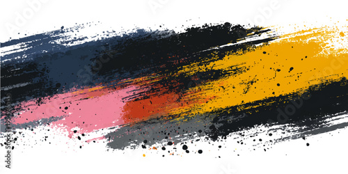 Abstract Strokes of Color: A visual symphony of vibrant hues dances across the canvas, showcasing a dynamic interplay of textures and tones that evoke creativity and imagination.