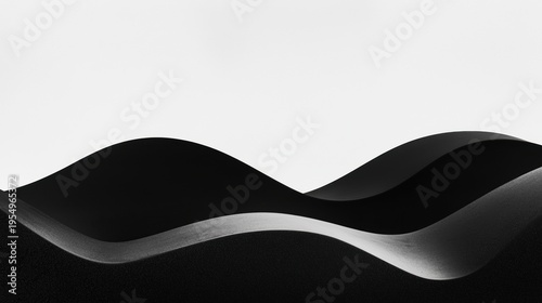 A black and white abstract image of a landscape.
