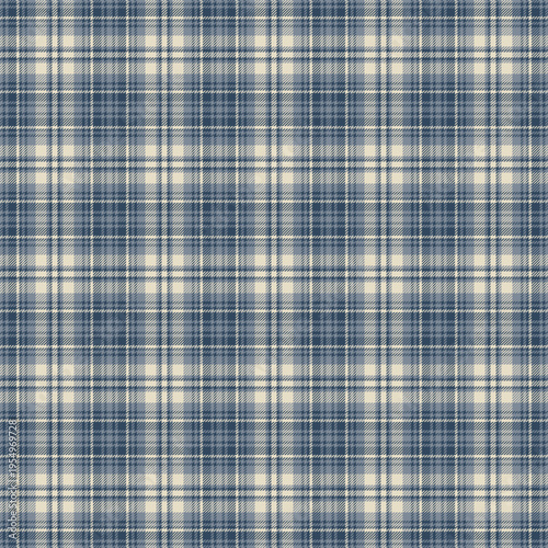 Grand tartan fabric texture, elegant textile check plaid. Colour background vector pattern seamless in cyan and pastel colors.