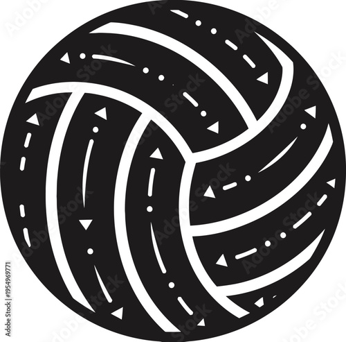 Seamless Yin Yang Swirl Pattern with Dynamic Flowing Motion Lines