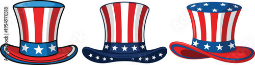 Patriotic american cowboy boots illustration