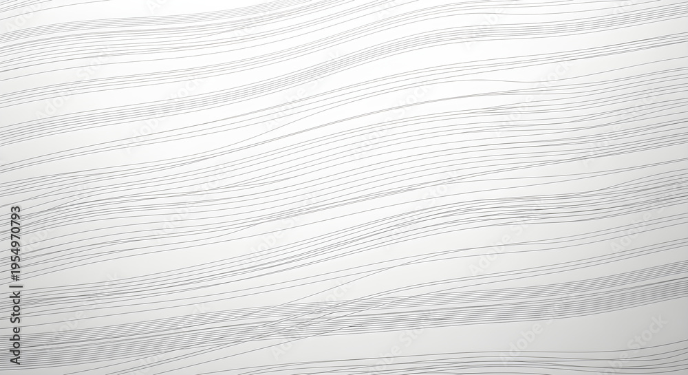 Obraz premium Minimalist Abstract Background with Thin Black Wavy Lines