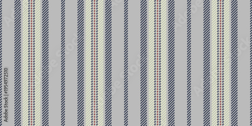 Border lines textile pattern, december texture vertical stripe. Store vector seamless fabric background in silver and dark colors.