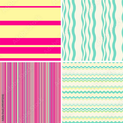 Abstract vector set of striped backgrounds designed to deliver cohesive visuals, scalable quality, and flexible application across media.