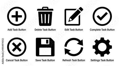Task Management Vector Icons Collection