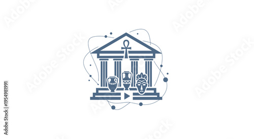 icon of a building with columns.