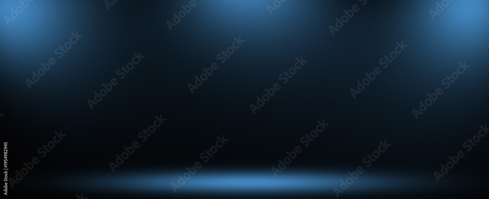 Obraz premium Blue Banner Spotlight