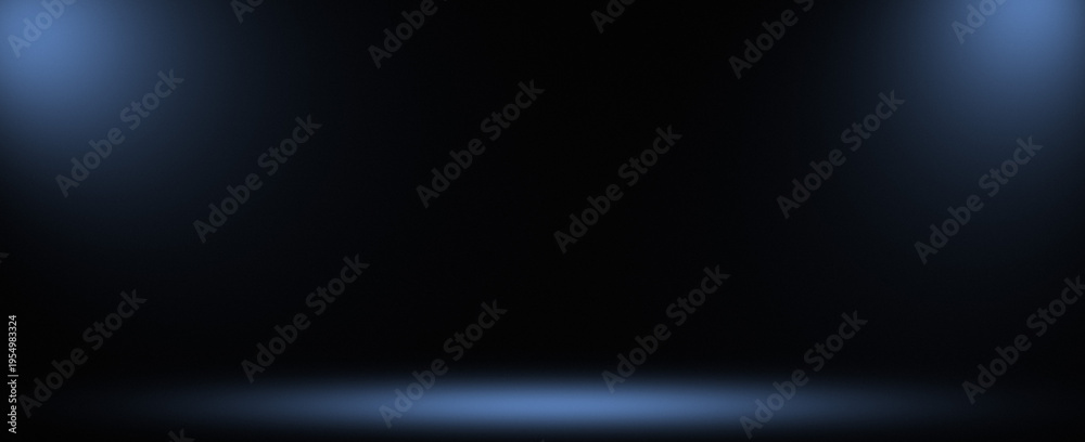 Obraz premium Blue Banner Spotlight