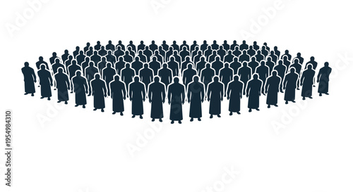 A large group of people standing together.