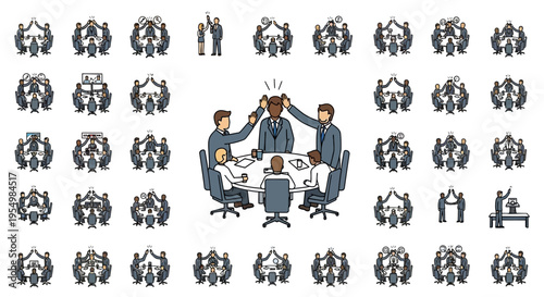 Business team collaboration and communication.