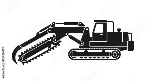 Heavy duty excavator machine equipment.