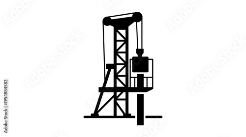 Industrial oil pump jack machine.