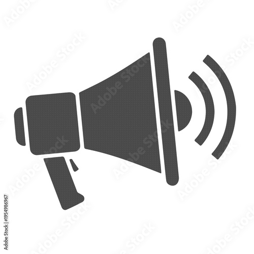 Megaphone Icon Announcement Marketing Promotion Communication and Advertising Symbol