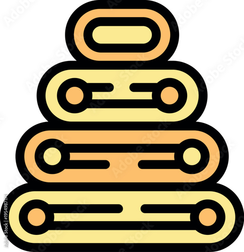 Stacking rings toy promoting early childhood development through play, enhancing fine motor skills and problem solving abilities