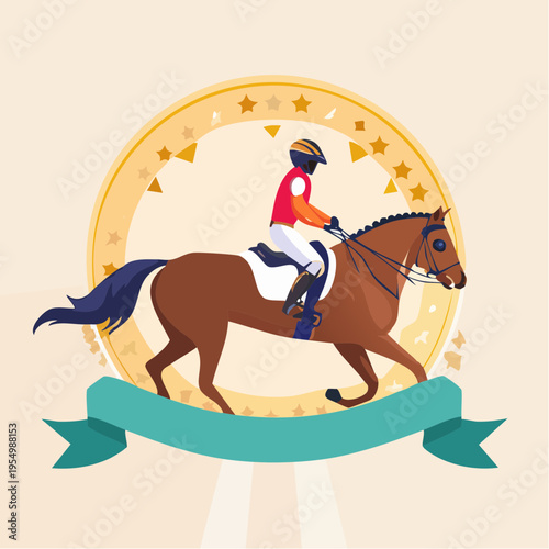 Kentucky Derby Horse Racing Elegant Event Banner