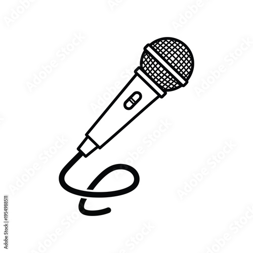 Microphone Icon Live Performance Sound
