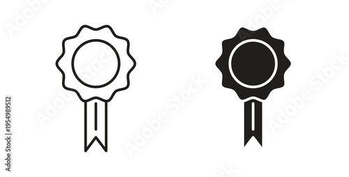Badge icon vector design elements. icon in flat and line style.
