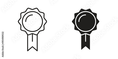 Badge icon vector design elements. icon in flat and line style.