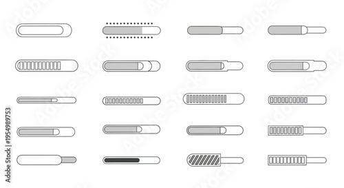 Collection of various screwdriver icons.