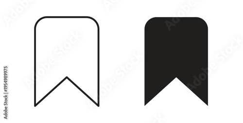Free Download Bookmark icon vector design elements. icon in flat and line style. - GFXLoad