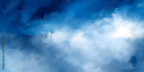 Vector Abstract ethereal clouds in celestial azure and endless atmosphere and wispy formations and atmospheric phenomena and abstract serenity and fluffy texture and vaporous appearance 