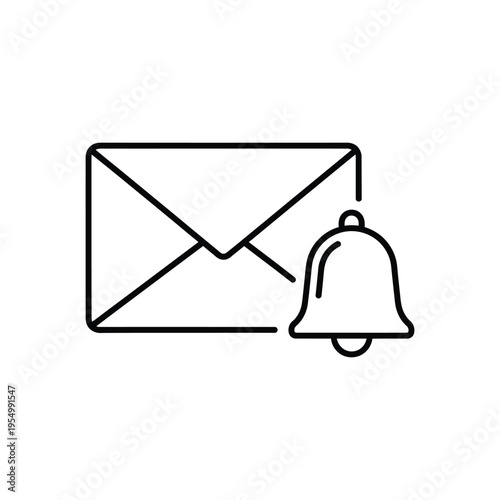 Tableau sur toile Email Web Icon Set in Line Style