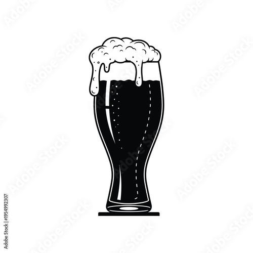 Beer Glass Frothy Beverage Commercial