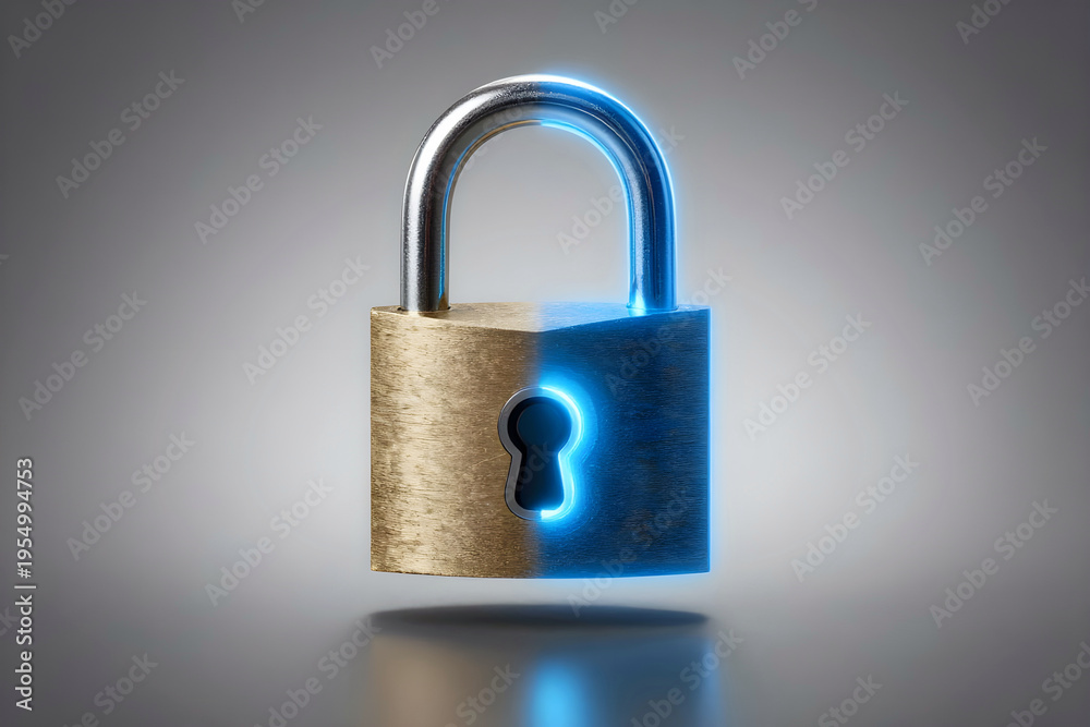 Fototapeta premium Ordinary/digital padlock 