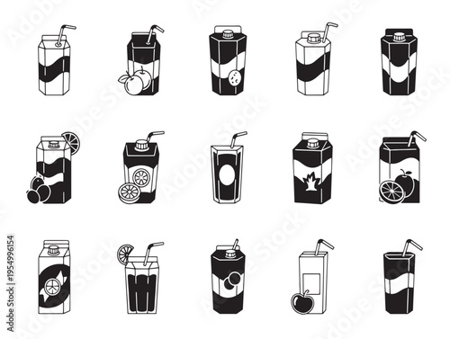 A collection of various household items icons