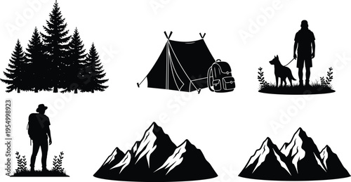 Active, people, silhouette, set, fitness, dance, yoga, exercise, athlete, movement, pose, vector, gymnastics, workout, health, isolated, lifestyle, gymnast, sports, flexibility.