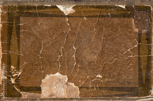 Vintage background of old book cover torn paper texture