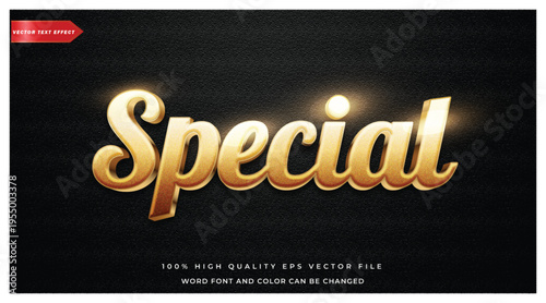Special text effect editable text style