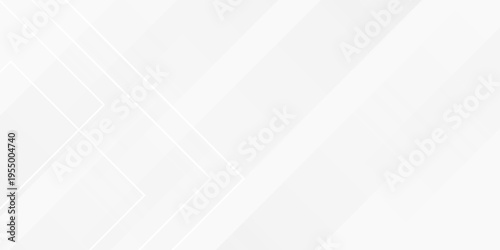 White abstract background with line pattern, banner design. Vector