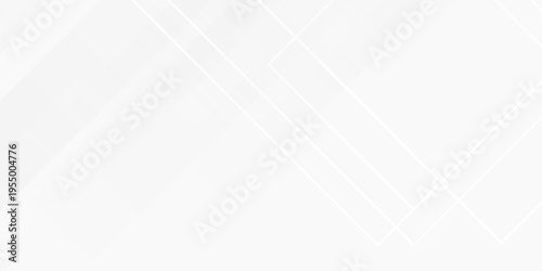 White abstract background with line pattern, banner design. Vector