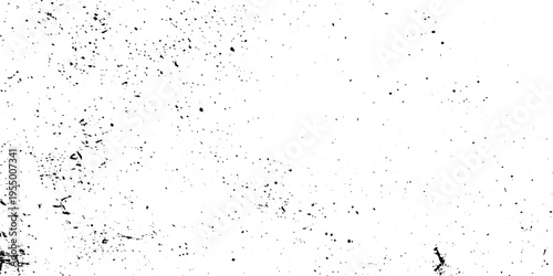 Minimal white background with scattered black speckles, dust-like noise, and subtle grunge texture, clean yet slightly distressed aesthetic.