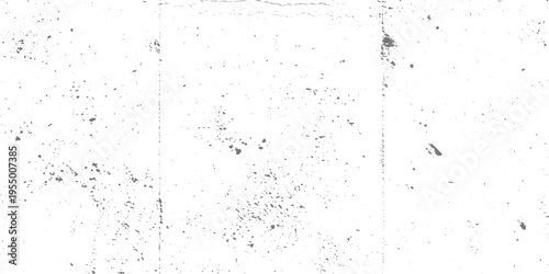 Minimal white background with scattered black speckles, dust-like noise, and subtle grunge texture, clean yet slightly distressed aesthetic.