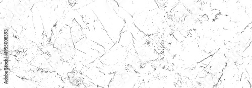 Cracked white wall texture with dark fracture lines, distressed plaster surface, grunge urban decay, rough abstract pattern, high contrast minimalist style.