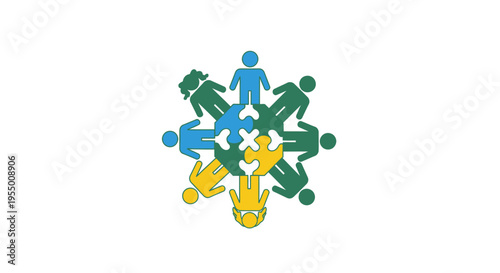 Diverse group of people holding hands.