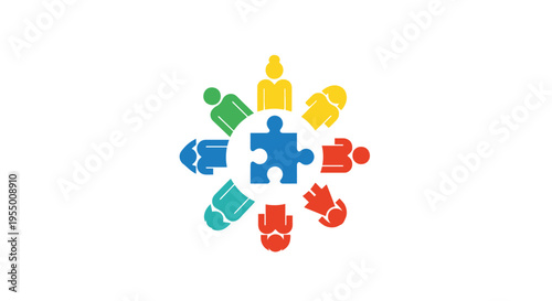 Diverse hands holding puzzle pieces together.
