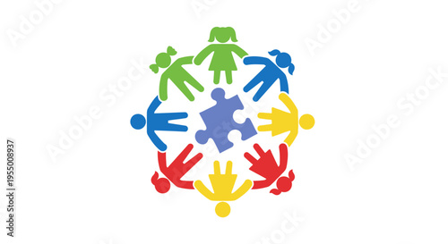 Diverse people holding hands together.