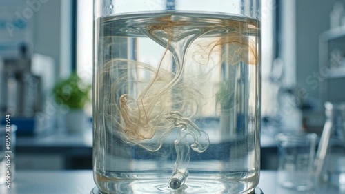 Wallpaper Mural Ecofriendly solvents green chemistry laboratory experiment mixing liquid diffusion swirling reaction vessel glass vial solution solvent swirl clear Torontodigital.ca