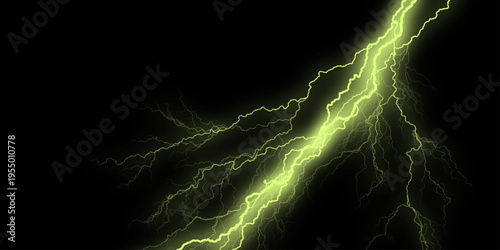 A colorful scattering of rose petals against a black background. Dramatic Electric Lightning Strikes Abstract Pattern on black Background. Overlay effect for photo. 