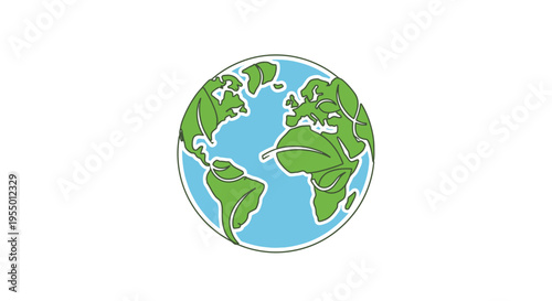 Globe Earth Planet World Map.