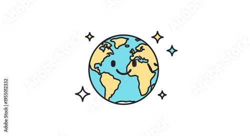 Globe Earth Planet World Map.