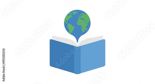 Globe on Open Book Education.