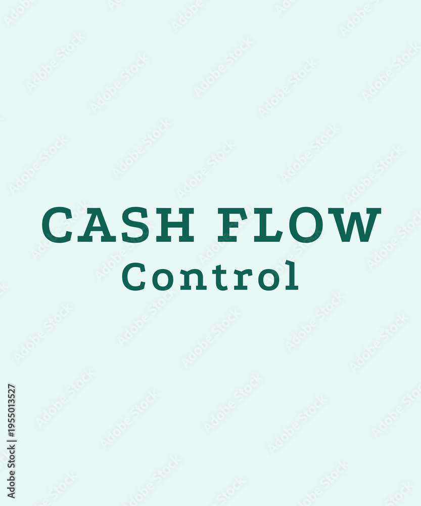 Fototapeta premium Cash Flow Control Illustration with Small Business Financial Management, Business Liquidity Monitoring, SME Cash Flow Analysis and Financial Control Strategy for Sustainable Business Operations