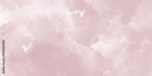 Abstract dusty rose pink watercolor background with soft artistic texture and paint wash.