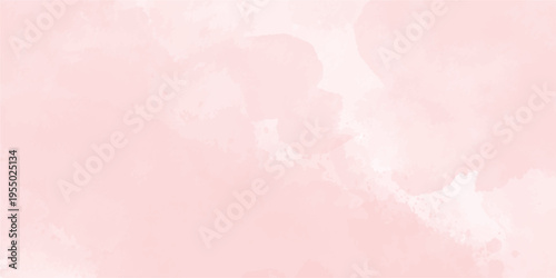 Soft baby pink watercolor background with abstract paint texture and artistic wash.