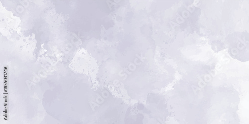 Soft Lavender Watercolor Background with Artistic Paint Splatter Texture.