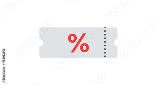 Discount Percent Off Sale Sign.